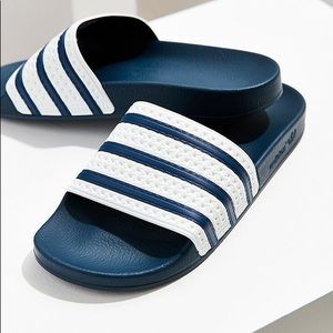 NWOT - Adidas Originals Blue Adilette Slides